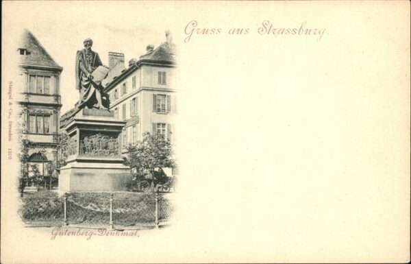Strasbourg Alsace Gutenberg-Denkmal