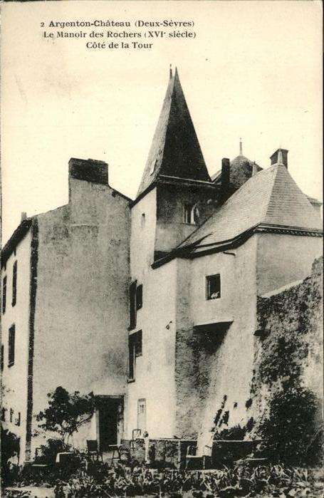 Argenton-Chateau Manoir des Rochers
Cote de la Tour