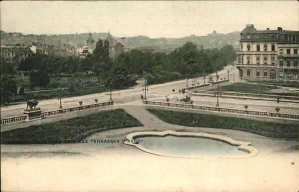 Liege Luettich Panorama aux Terrasses d_Avroy