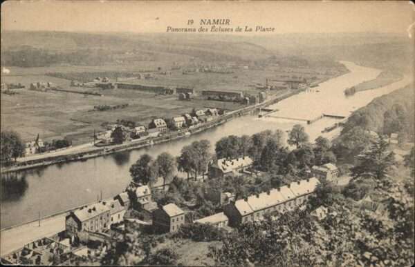 Namur Wallonie Panorama des Ecluses de la  Plante