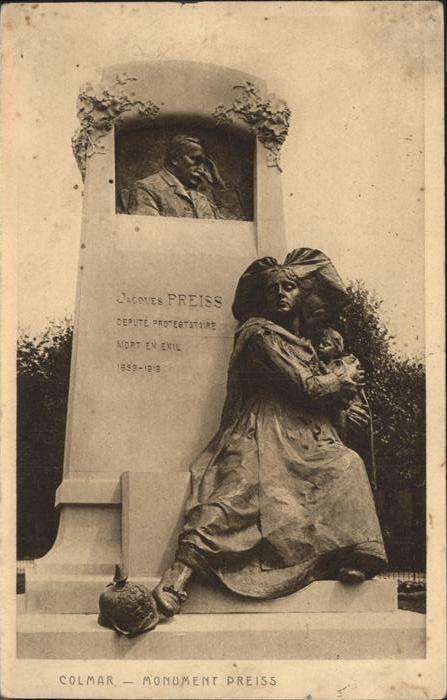 Colmar Haut Rhin Elsass Monument Preiss