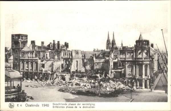 Oostende Ostende Differentes phases de la destruction