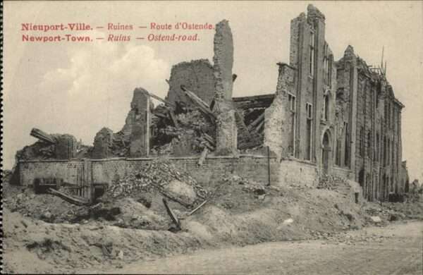 Nieuport-Ville Ruines Route d_Ostende