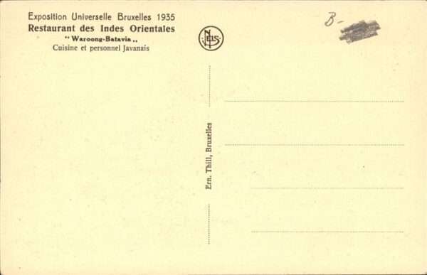 Bruxelles Bruessel Restaurant des Indes Orientales – Bild 2