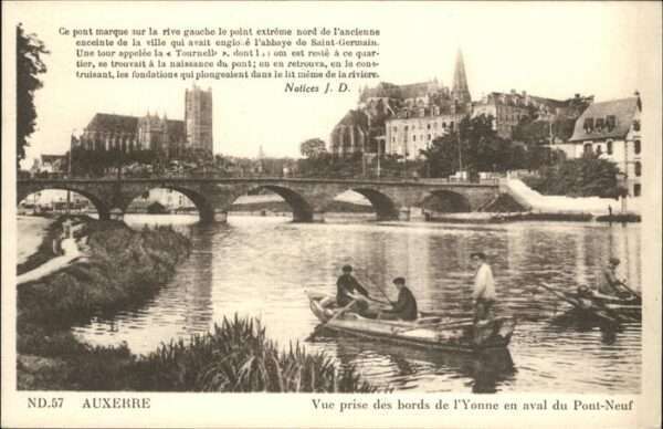 Auxerre Bords de l'Yonne Pont-Neuf