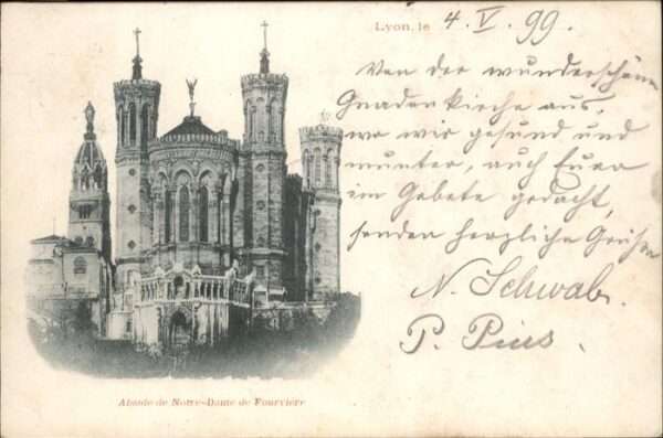 Lyon France Abside Notre Dame de Fourviere