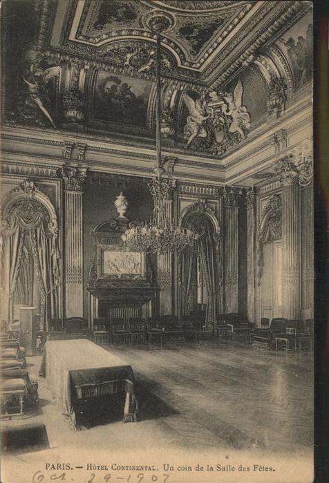 Paris Hotel Continental Salle des Fetes