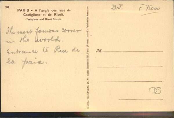 Paris Rues de Castiglione et Rivoli – Bild 2
