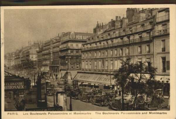 Paris Boulevards Poissonniere et Monmartre