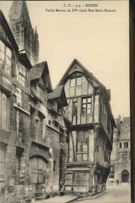 Rouen Vieille Maison Rue St. Romain
