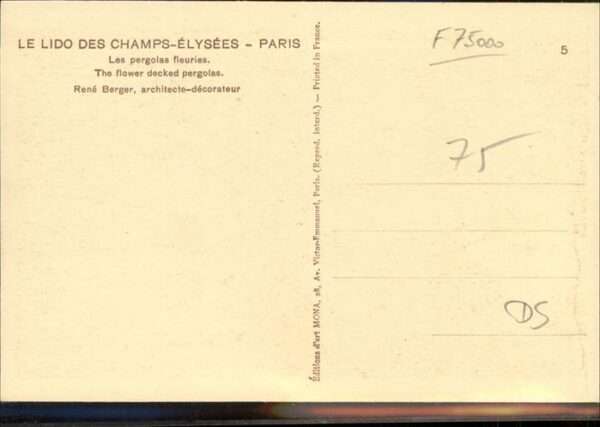 Paris le Lido Champs-Elysees Pergolas – Bild 2
