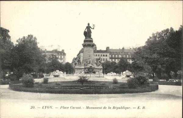 Lyon France Monument Republique Place Carnot