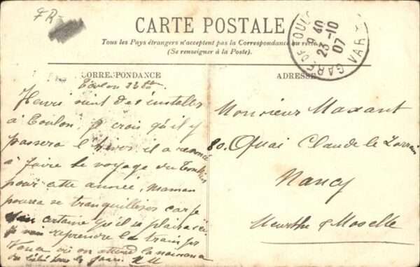 Nice Alpes Maritimes Vue Port prise Chateau – Bild 2
