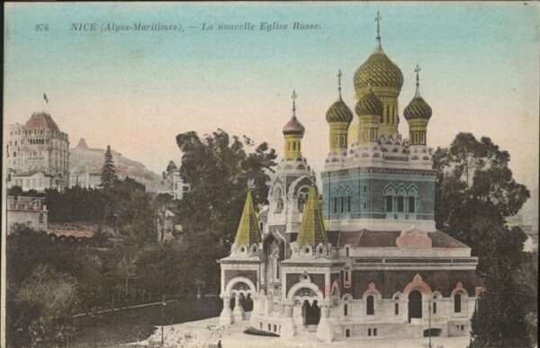 Nice Alpes Maritimes Eglise Russe