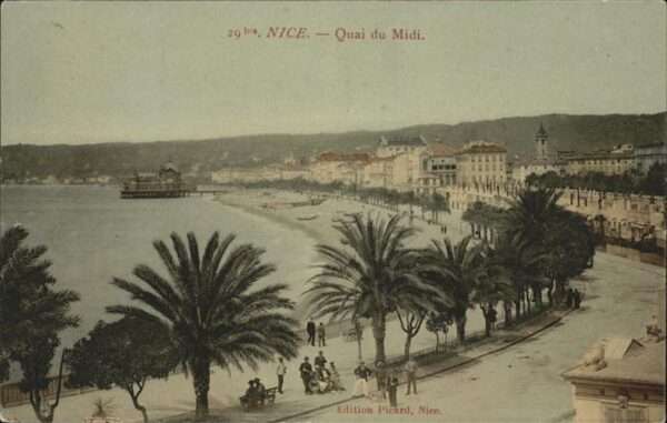 Nice Alpes Maritimes Quai du Midi Palmen