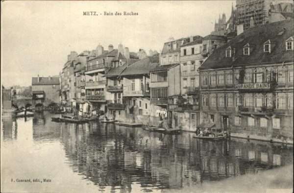 Metz  57 Moselle Bain des Roches