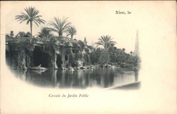 Nice Alpes Maritimes Cscade du Jardin Public Palmen