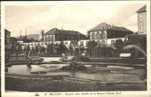 Belfort Alsace Square Jean Jaures Nouvel Hopital Civil