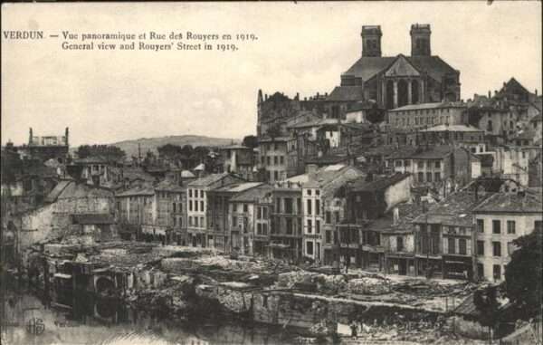 Verdun Meuse Rue des Rouyers 1919