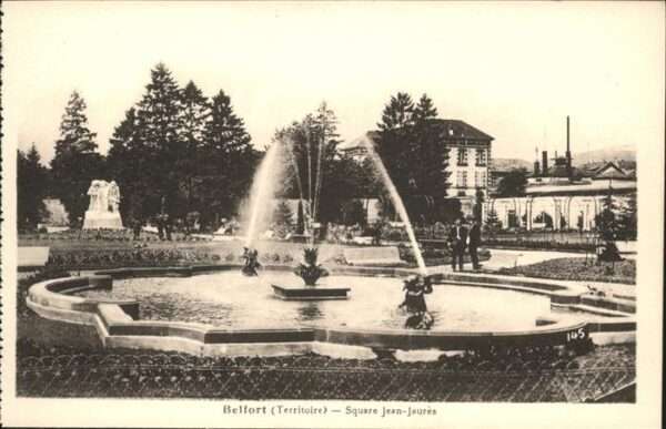 Belfort Alsace Square Jean-Jaures Brunnen