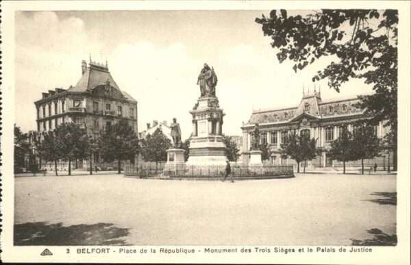 Belfort Alsace Place Republique Palais Justice, Monume