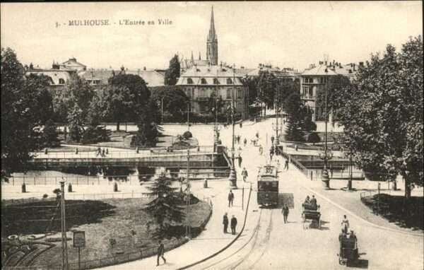 Mulhouse Muehlhausen Entree en Ville Strassenbahn