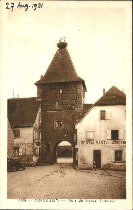 Turckheim Haut Rhin Restaurant Porte de France