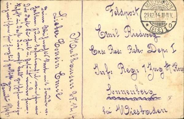 Muelhausen Elsass Feldpost – Bild 2