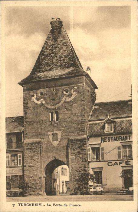 Turckheim Haut Rhin Porte de France Storchennest, Restauran