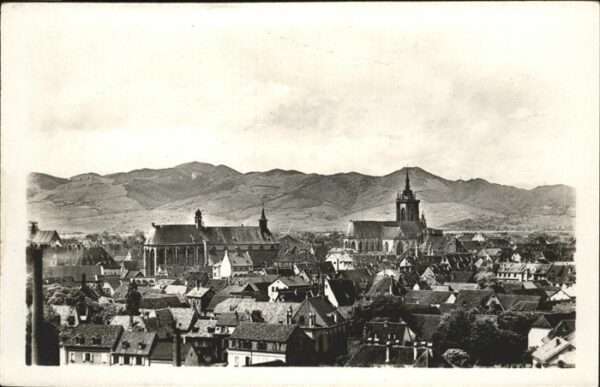 Colmar Haut Rhin Elsass Vue sur les Vosges