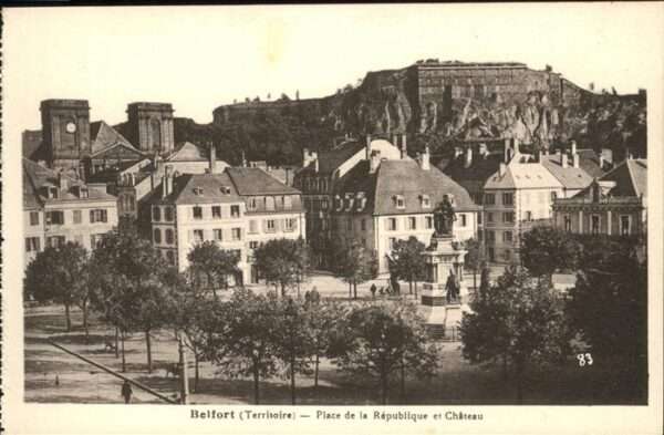 Belfort Alsace Place de la Republique Chateau