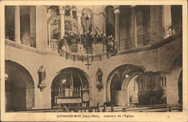 Ottmarsheim Haut-Rhin Interieur Eglise