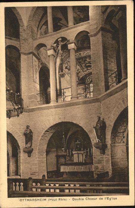 Ottmarsheim Haut-Rhin Double Choeur Eglise