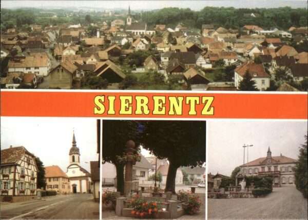 Sierentz Haut-Rhin Vue generale Eglise St. Martin, Place d