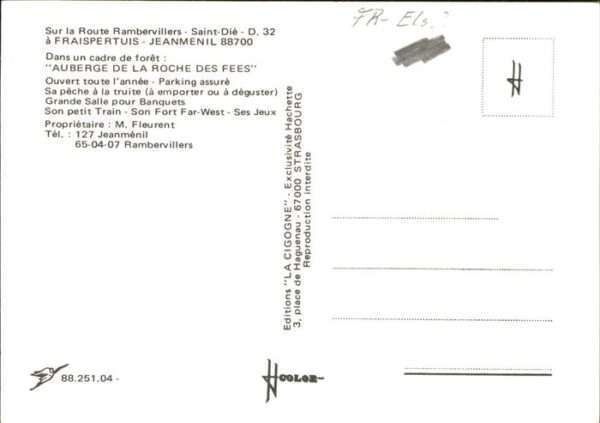 Jeanmenil Auberge de la Roche des Fees Gastraum, – Bild 2
