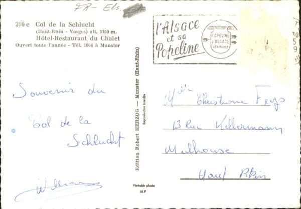 Muenster Haut Rhin Elsass Col de la Schlucht Restaurant du Chalet – Bild 2