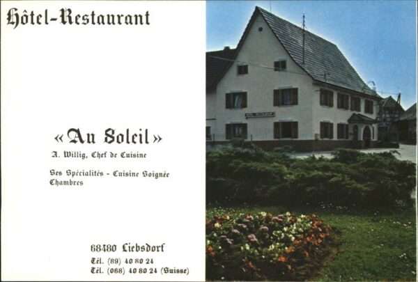 Liebsdorf Hotel Restaurant Au Soleil