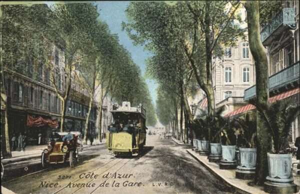 Nice Alpes Maritimes Cote d Azur Strassenbahn, Auto, Avenue