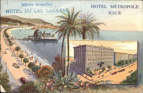 Nice Alpes Maritimes Hotel du Lac Lucerne Hotel Metropole Ni