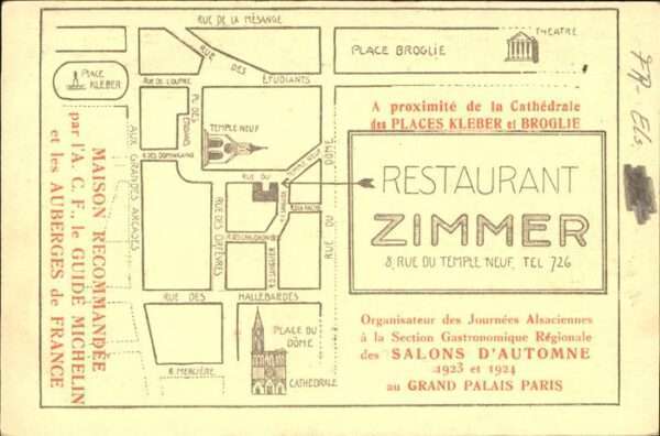 Strasbourg Alsace Restaurant Zimmer Gaststube, Salons – Bild 2