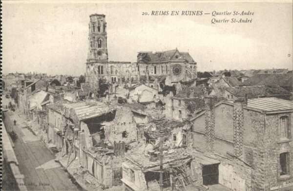 Reims Champagne Ardenne en Ruines Quartier St-Andre