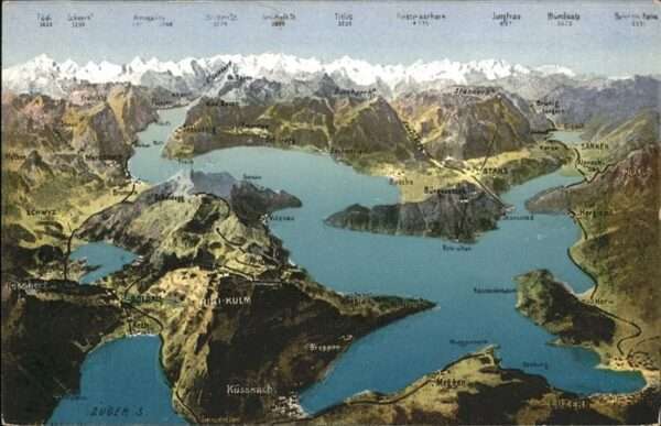 Vierwaldstaettersee Panoramakarte