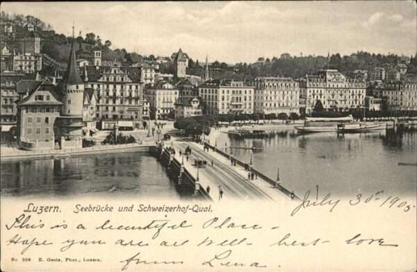 Luzern LU Seebrücke
Schweizerhof-Quai