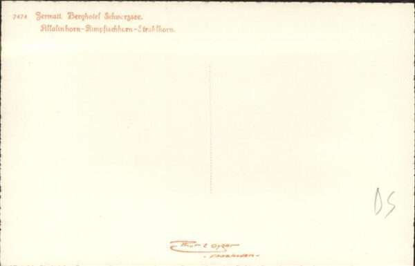 Zermatt VS Berghotel Schwarzsee – Bild 2