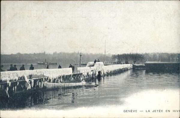 Genf GE Jetee en Hiver