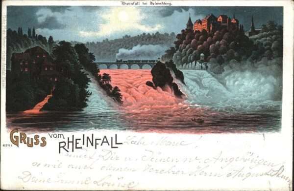 Rheinfall SH Grusskarte