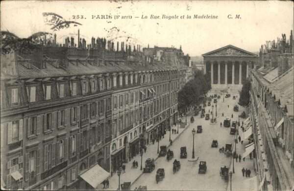 Paris Rue Royale et la Madeleine