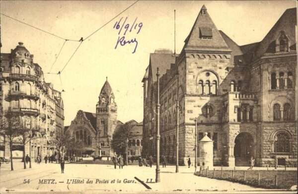Metz  57 Moselle Hotel des Postes
Gare