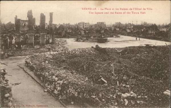 Merville Nord Ruines de L_Hotel de Ville