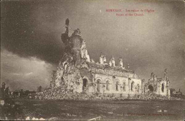Merville Nord Ruines de L_Eglise